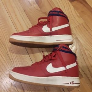 new red high top air force ones